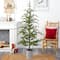 5.5ft. Pre-Lit Pine Artificial Christmas Tree in Decorative Planter, Clear Lights